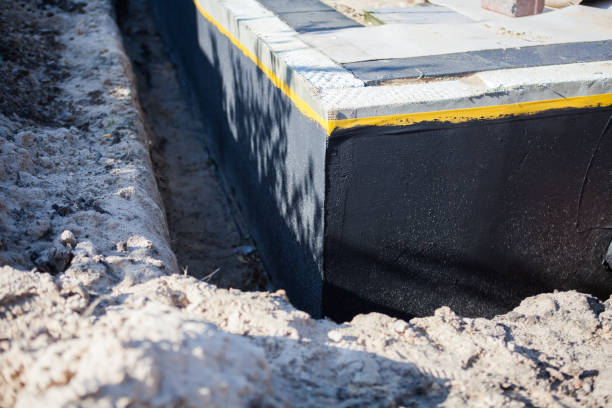 Residential Exterior Waterproofing installation at a Colfax, IN home by SJ Waterproofing Pros